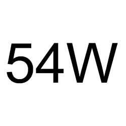 54W