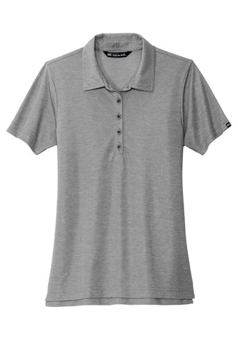 Travis Mathew Ladies Grey Oceanside Heather Polo MEDIUM w/Interlocking Logo