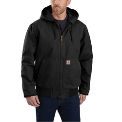 Carhartt Black Washed Duck Active Jack LARGE-TALL w/No Logo